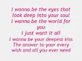 I want you to need me