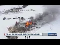 Trailer home suffers damage in Hornell fire one person transported to hospital