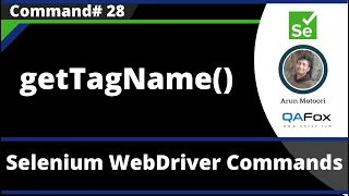 getTagName Command - Selenium WebDriver