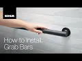 KOHLER Grab Bars - Recommended Mounting Locations and Installation Instructions