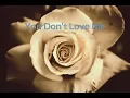 Lagu Maria Daines ~ You Don't Love Me ~ Lyric video