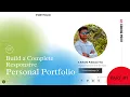 Build a Complete Responsive Personal Portfolio using PHP HTML CSS JAVASCRIPT PART Introduction