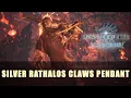MHW Iceborne Silver Rathalos Claws Pendant