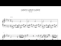 Lagu VIVIZ(비비지) - Love Love Love Piano Sheet(鋼琴譜피아노 악보)