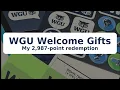 WGU Welcome Kit Rewards How I Earned 2 987 Points What I Redeemed