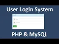 Login System with PHP MySQL - PHP Tutorial