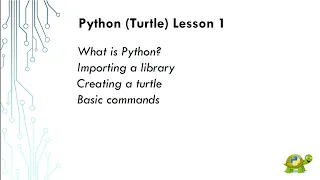 Python Turtle Lesson 1