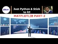 Plotting 2D and 3D data using Matplotlib PART-2 PyCSR Learn Python Online with Pankaj Soni