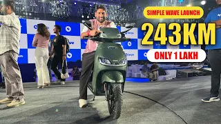 New Simple Wave Launch With 243KM Range Price Only 1Lakh Detail Review