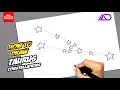 How to draw Taurus Constellations