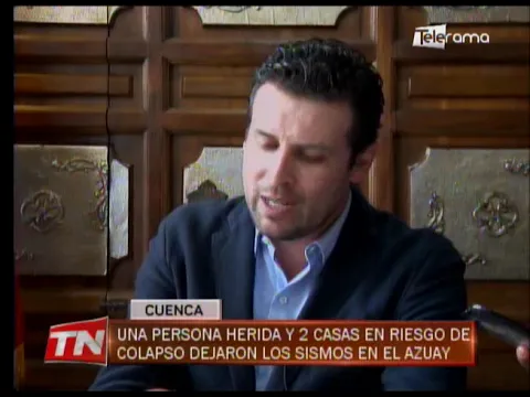 Una persona herida y 2 casas en riesgo de colapso dejaron los sismos en el Azuay