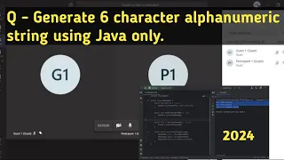 How to generate alphanumeric random string using Java Selenium Java Interview Coding Questions