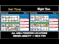 Pokemon Radical Red v4 0 All Area Pokemon Locations Habitats