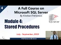 SQL Server Tutorial 4 Working With Stored Procedures