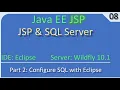 JSP Wildfly and Database Part 2 Add SQLServer to Eclipse JavaEE JSP Tutorial