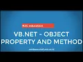 Object Property And Method In Visual Basic Net