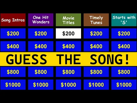 Download MP3 Guess the Song Jeopardy Style | Quiz #11