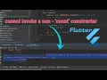 Error cannot invoke a non - const constructor where a const expression is expected