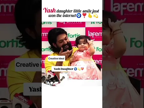 Yash Daughter Little smile just won the internet 🧿#shorts