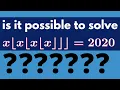 Solving a crazy iterated floor equation