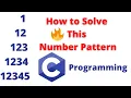 How to Solve this Number Pattern in For Loop Tamil Stack C Programming