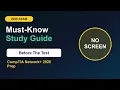 CompTIA Network 2026 Prep 2026 50 Must-Know Topics Before the Test Study Guide