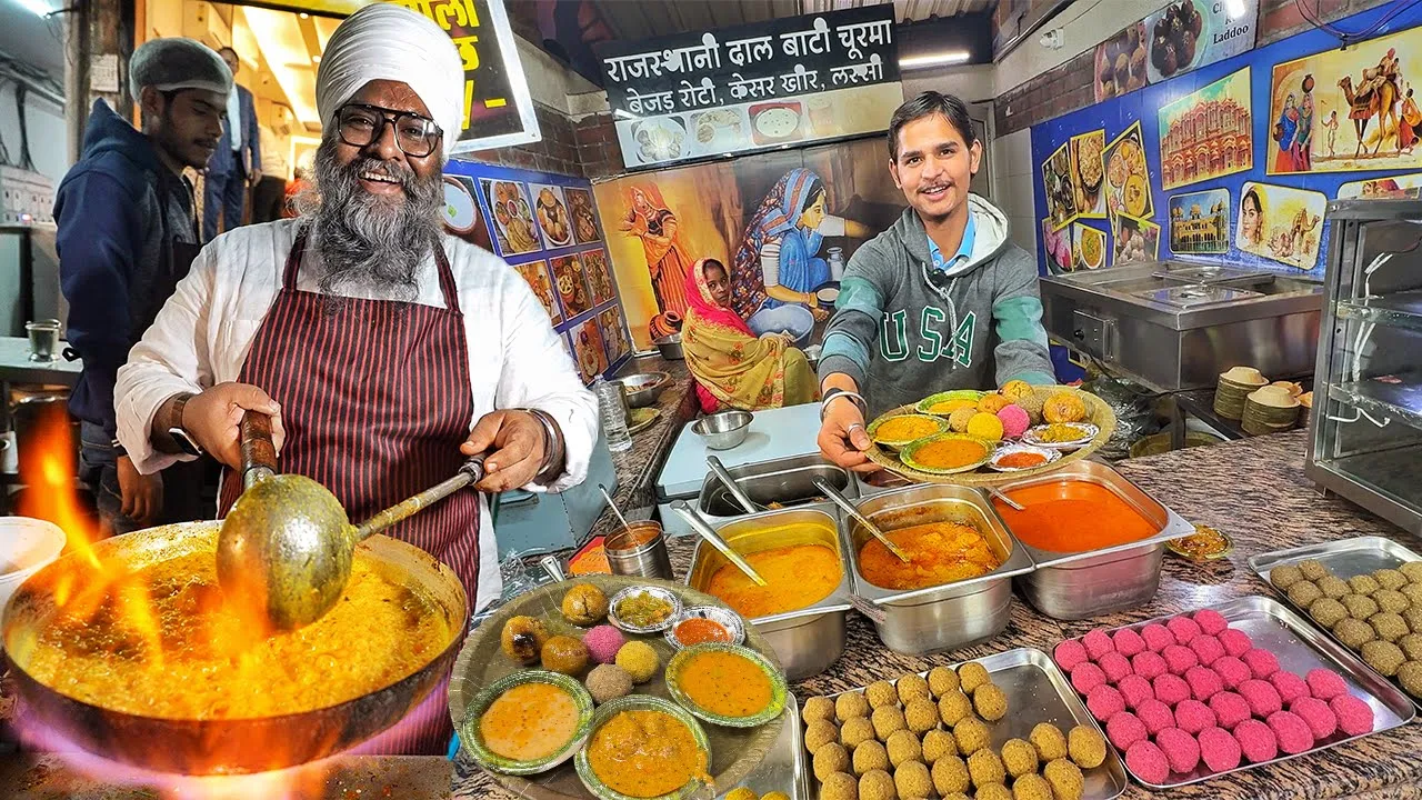 Rajasthan  Indian Street Food KINGS  Saag Rota, Sri Ram Chaat, Sardar ji Dhaba, Rajasthani Thali