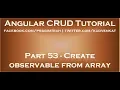 Create observable from array