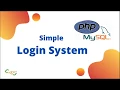 PHP MySQL Login System with source codes