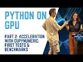 Python GPU Acceleration with CuPyNumeric First tests Benchmarks