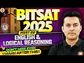 BITSAT 2025 English Logical Reasoning Questions Shreyas Sir