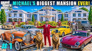 GTA 5 : MICHAEL ILLUMINATI BIGGEST MANSION VINTAGE CARS COLLECTION OF 2026 | MICHAEL RICH LIFE GTA 5