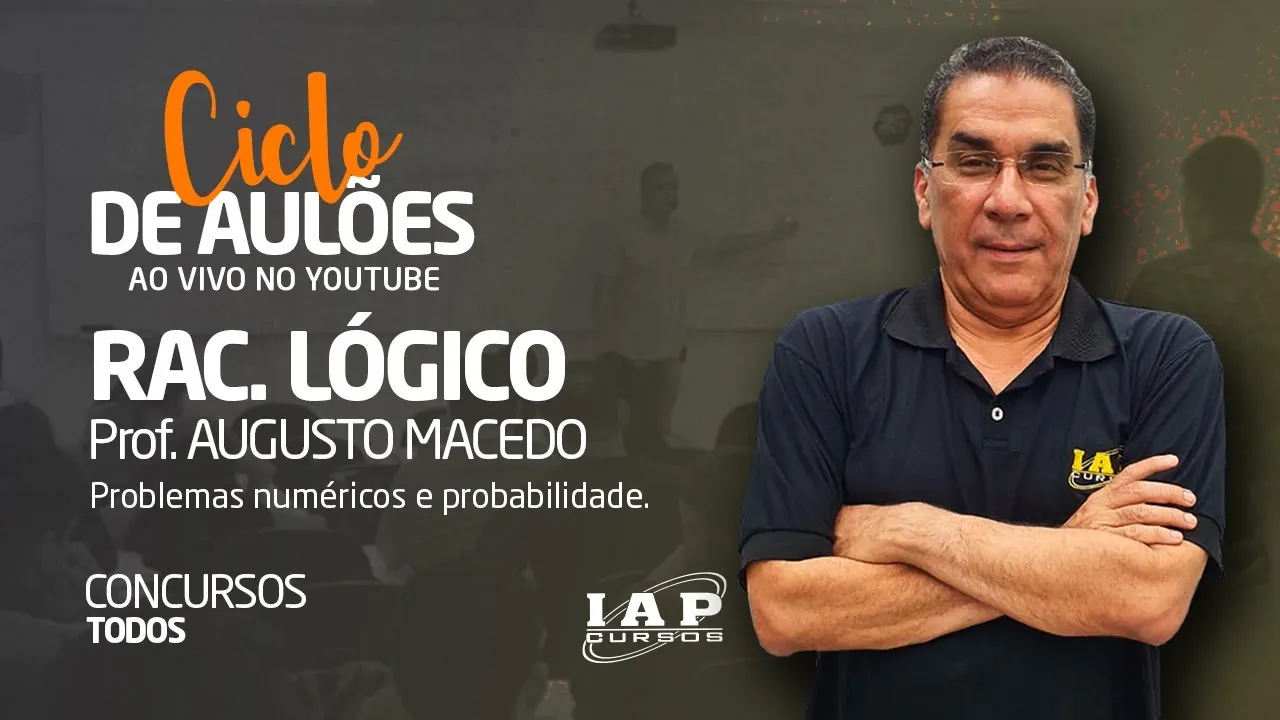 LIVE: PROBLEMAS NUMÉRICOS E PROBABILIDADES.