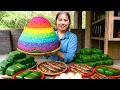 Download Lagu How to make blue sticky rice to sell at the market, catch and cook giant grilled fish to eat