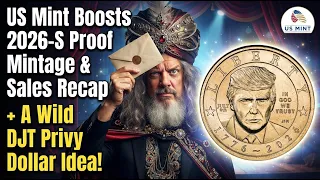US Mint Boosts 2026-S Proof Mintage Sales Recap A Wild 1 Trump Privy Idea Came To Me