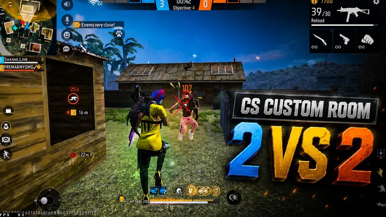 ⚡ Best of 3 | 2V2 Custom Challenge