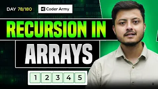 Lecture 55 Recursion in Arrays