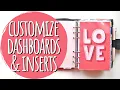 Customize Planner Inserts Dashboards For Any Planner DIY Planner Dividers Inserts