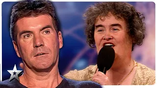 susan boyle s original audition on britain s got talent simon cowell was shocked