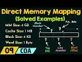 Direct Memory Mapping - Solved Examples