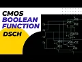 CMOS boolean function implementation DSCH Digital electronics