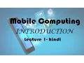 Mobile Computing Introduction