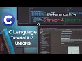 C Language Tutorial 13 Unions