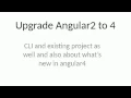 Upgrade Angular2 to 4