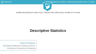 Python Tutorial Descriptive Statistics