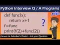 Python Important Interview Question in Tamil Answer to Subscriber Doubt Ask your doubt