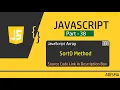 JavaScript Array sort Method Tutorial For Beginners in Hindi Adisma