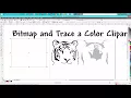 Corel Draw Tips Tricks Bitmap and Trace a color Clipart