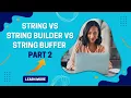 StringBuilder and StringBuffer in Java ScopeTech Software Solutions