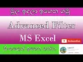 Excel Advanced Filter